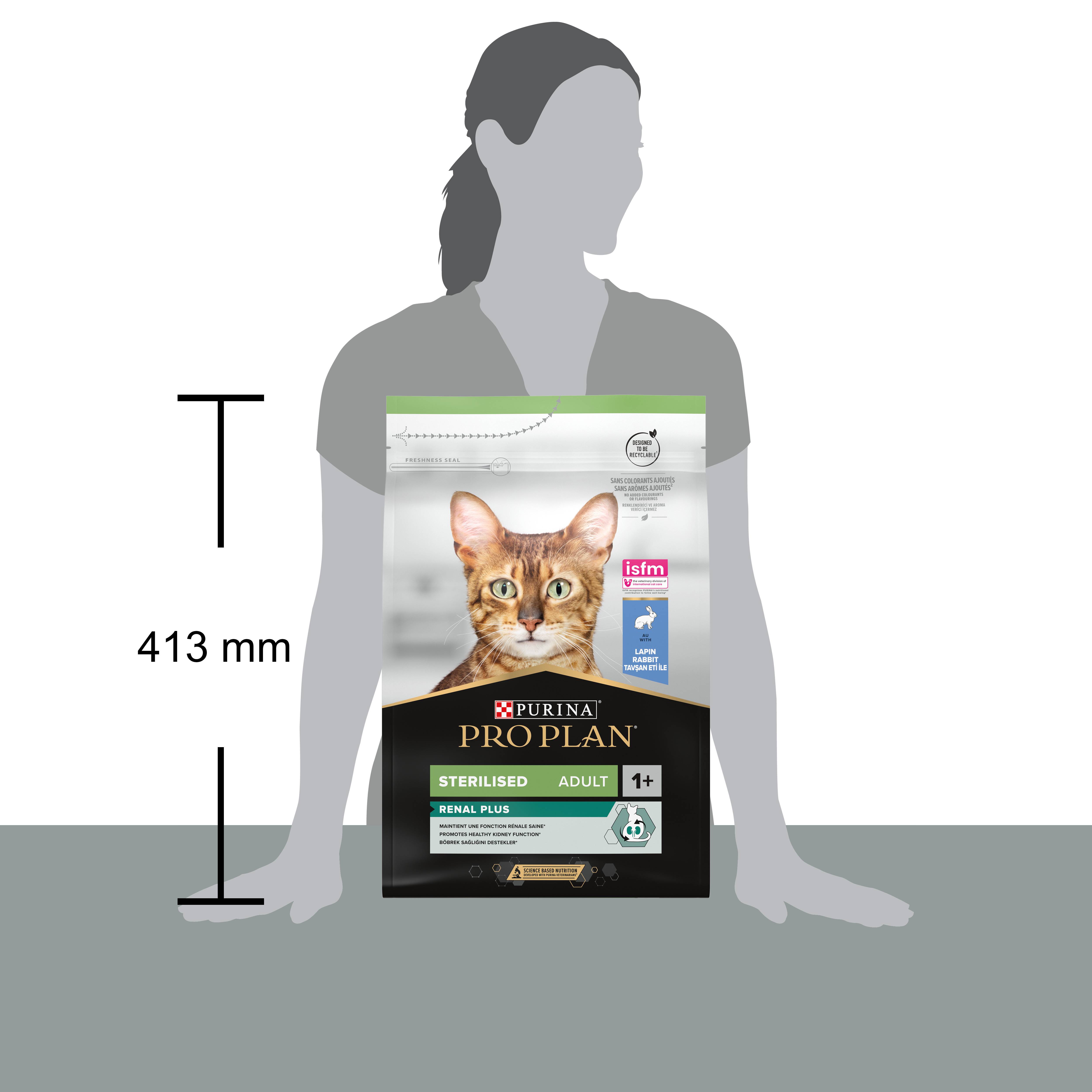 Purina Pro Plan - Croquettes chat Adulte Stérilisé RENAL PLUS Lapin 3kg - PRO PLAN - Image 4