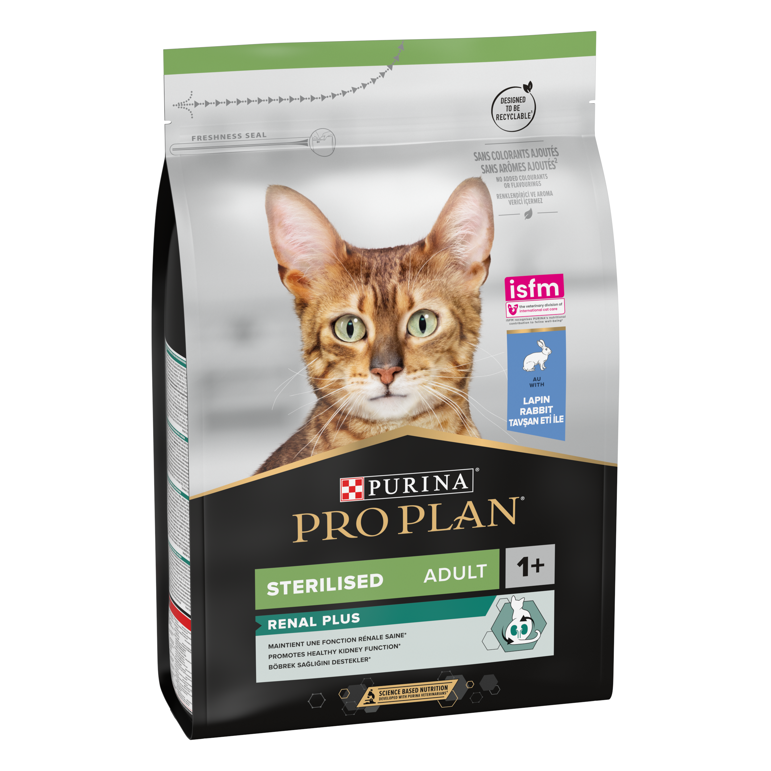 Purina Pro Plan - Croquettes chat Adulte Stérilisé RENAL PLUS Lapin 3kg - PRO PLAN - Image 1