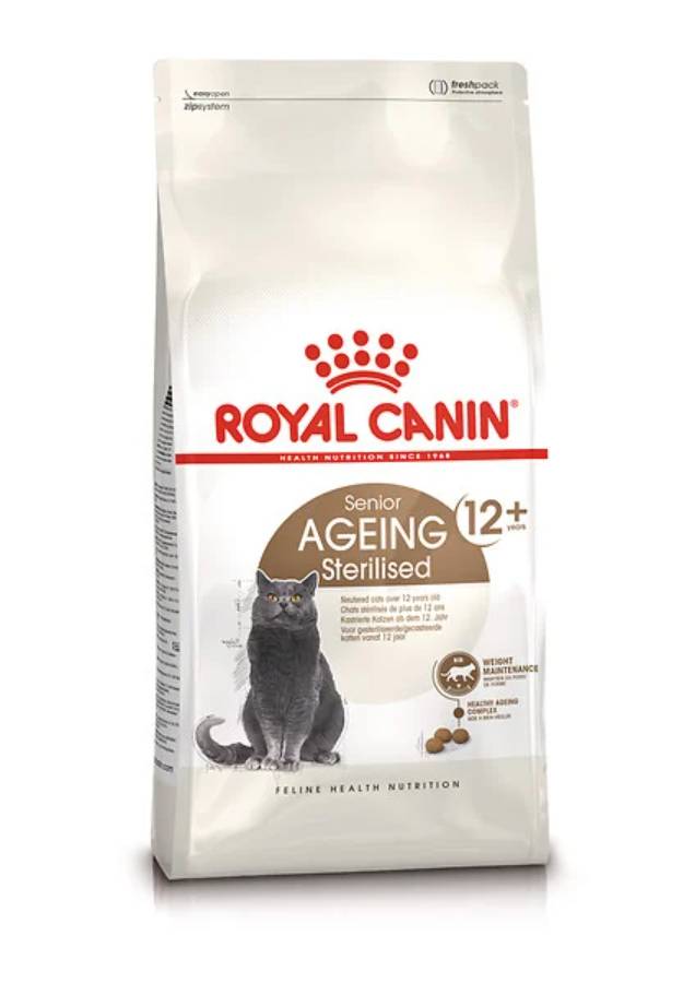 Royal Canin - Royal Canin - Croquettes pour Chat Ageing Sterilised 12+ - 4 kg - Image 1