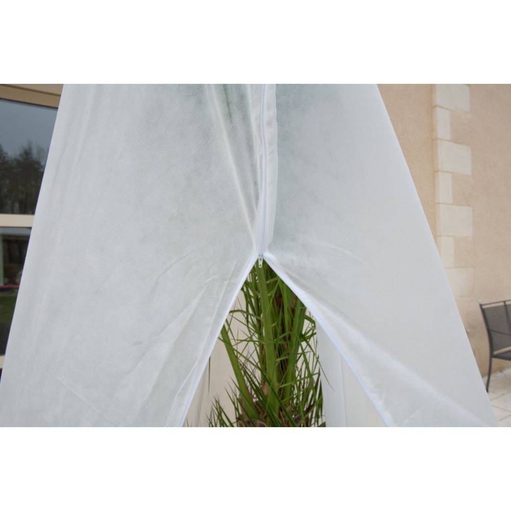 Nortène - Voile hivernage zip Hiverzip 50 g/m² D.1,25xH.1,80m-Lot de 2 - Image 1