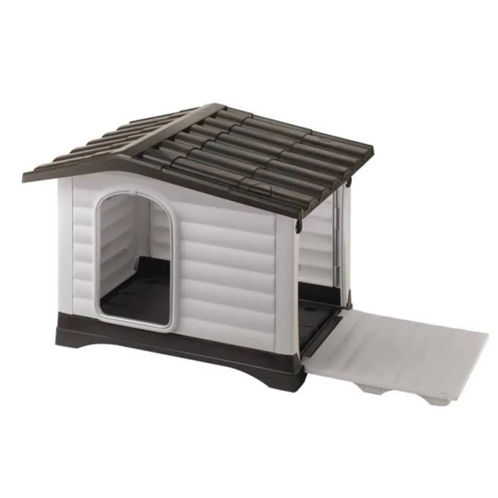 Ferplast - Niche pour Chiens Plastique Gris - FERPLAST - Image 6
