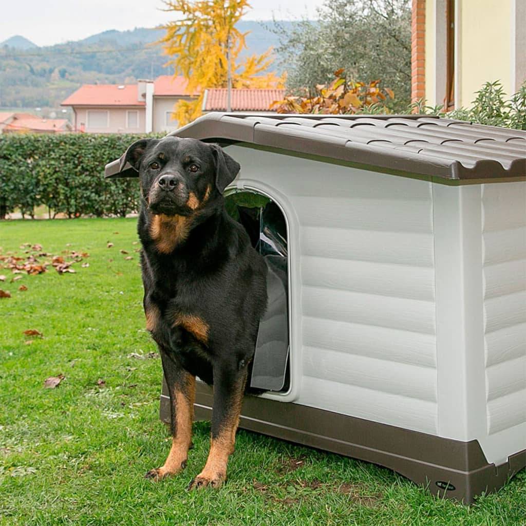 Ferplast - Niche pour Chiens Plastique Gris - FERPLAST - Image 9
