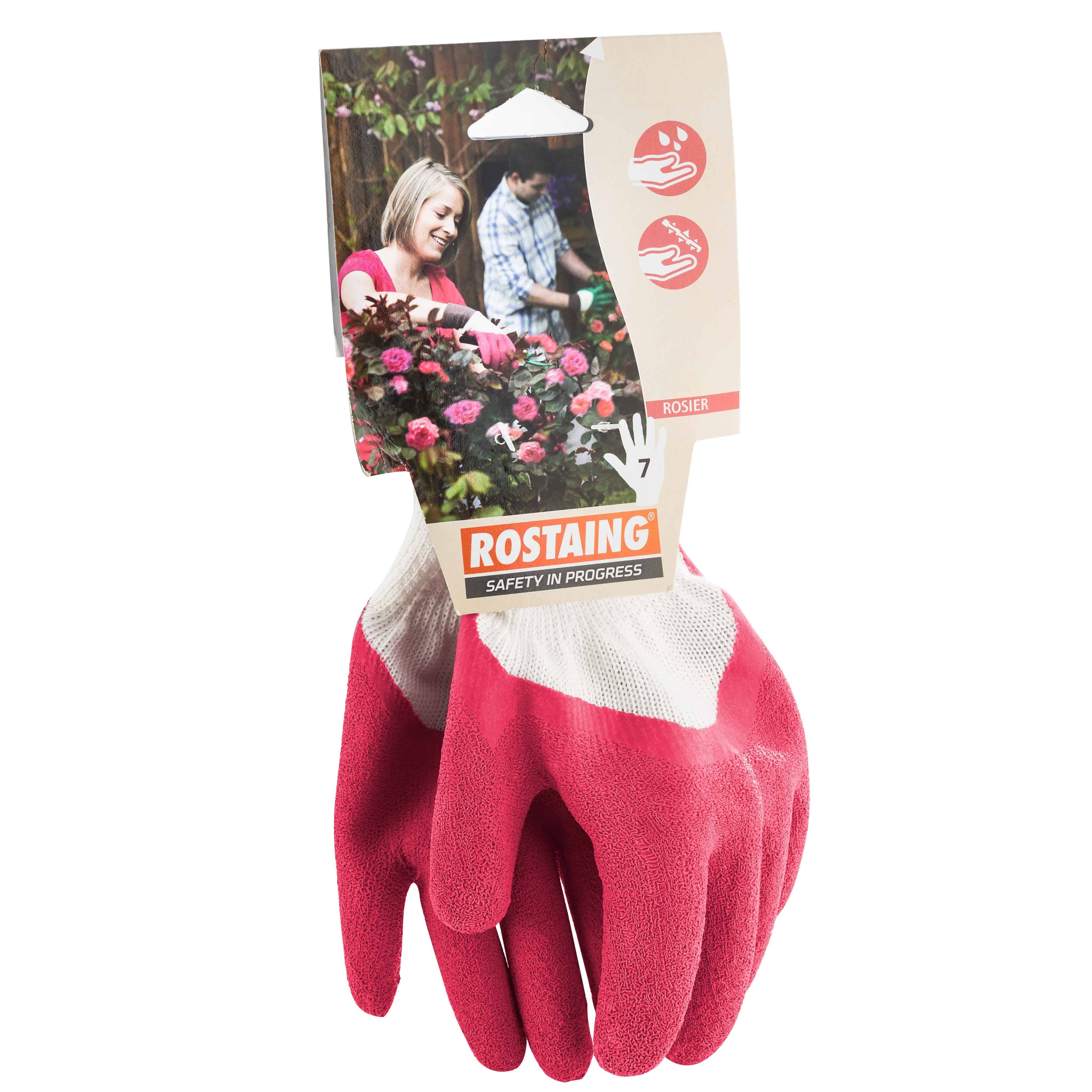 Rostaing - Gants de jardinage multi-usage imperméables rose - T08 - Image 3