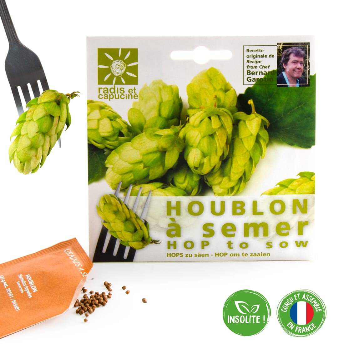 Sachet De Graines Houblon Comestible - RADIS ET CAPUCINE - Image 2