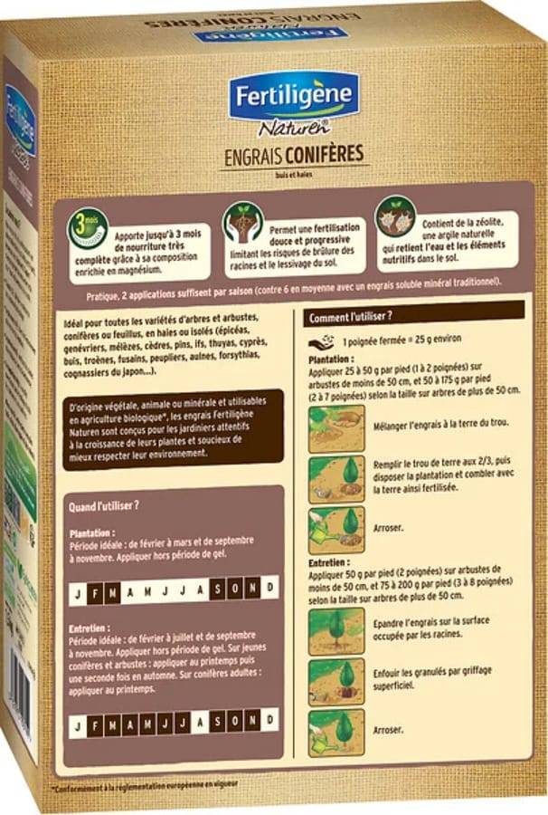 Naturen - Engrais conifères buis engrais organo-minéral 1,5 kg – NATUR - Image 3