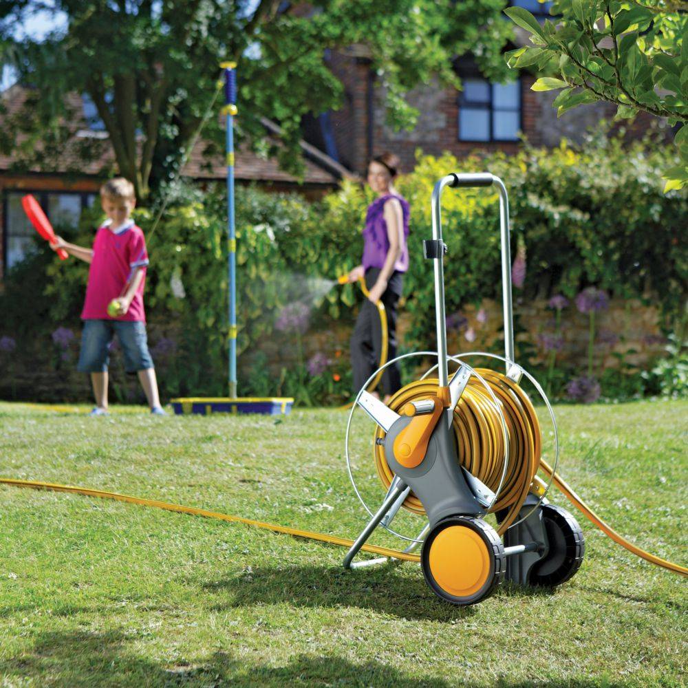 Hozelock - Chariot métal équipé tuyau L. 30m Flexi + Fabriqué en France - HOZELOCK - Image 2