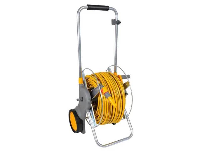 Hozelock - Chariot métal équipé tuyau L. 30m Flexi + Fabriqué en France - HOZELOCK - Image 1