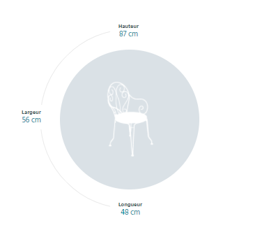 Fauteuil de Jardin Montmartre – FERMOB - Image 5