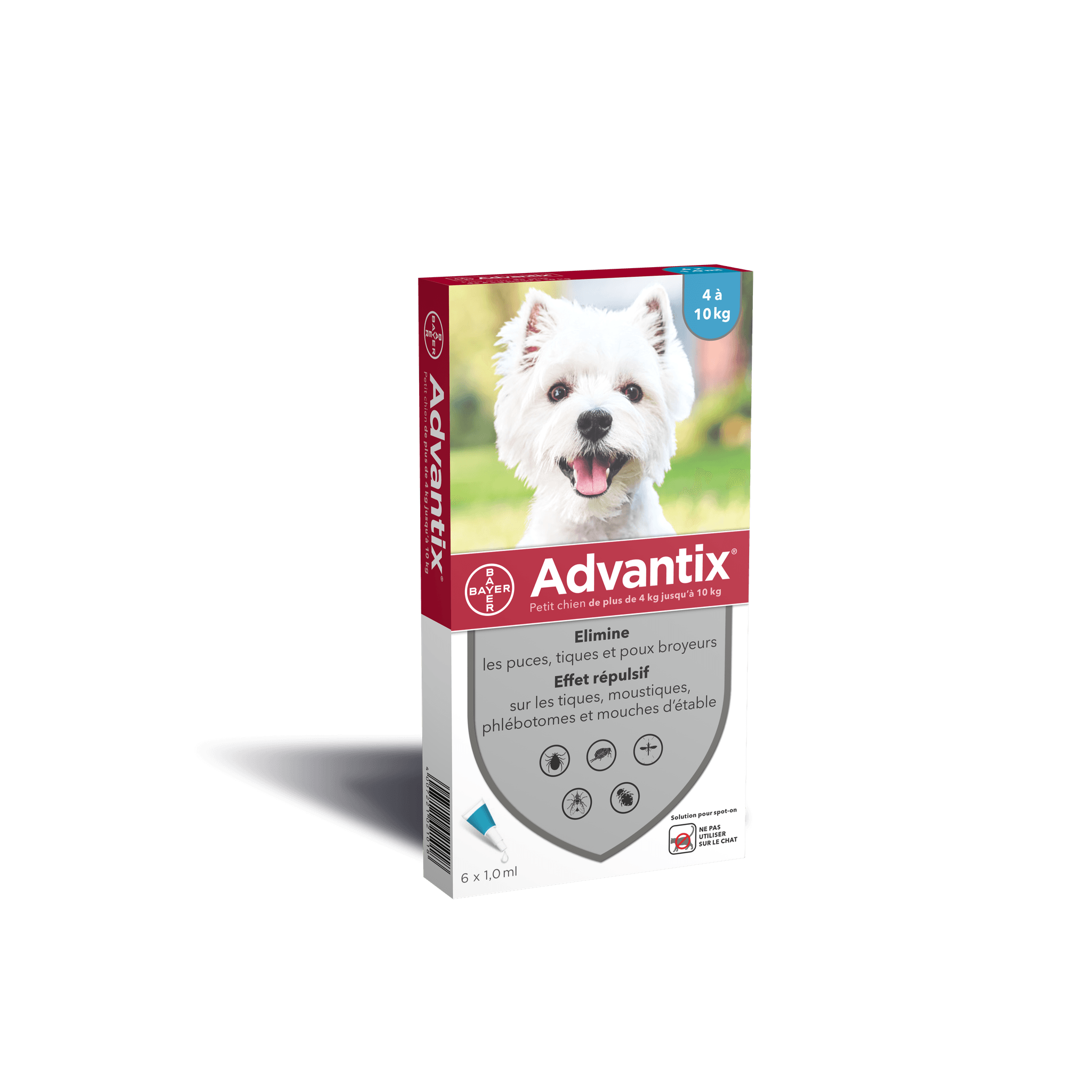 Advantix - Advantix - Traitement antiparasitaire petit chien 6 pipettes
