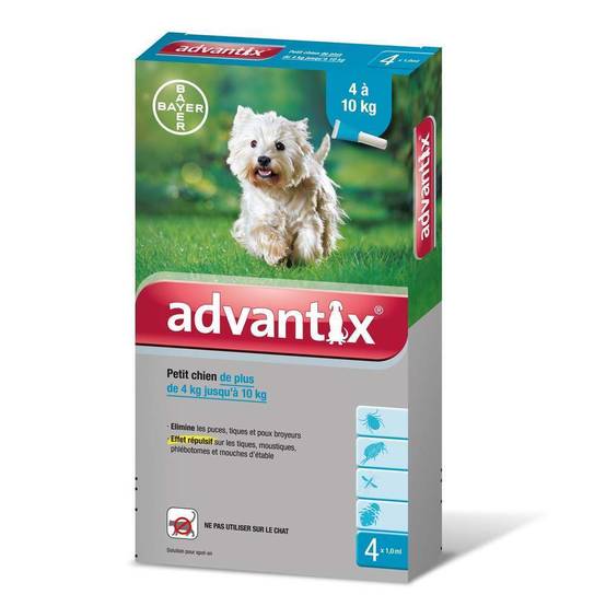 Advantix - Traitement antiparasitaire petit chien 4 pipettes - Image 3