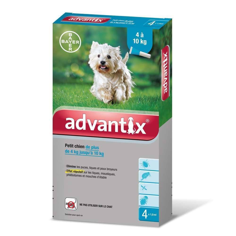 Advantix - Traitement antiparasitaire petit chien 4 pipettes - Image 3