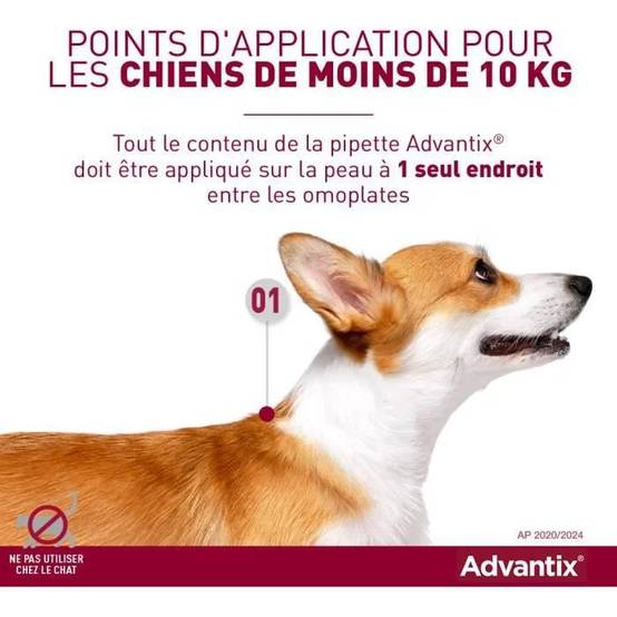 Advantix - Traitement antiparasitaire petit chien 4 pipettes - Image 6