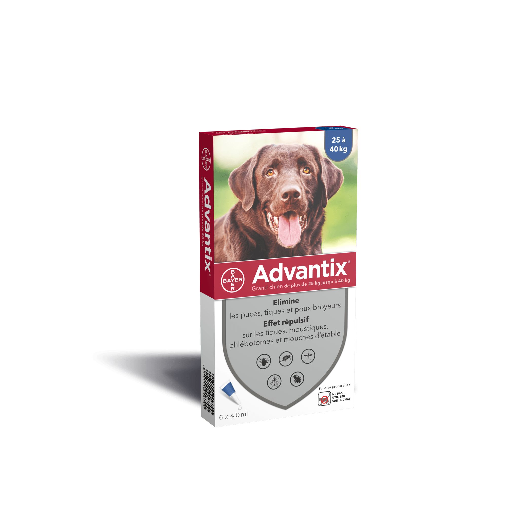 Advantix - Advantix - Traitement antiparasitaire grand chien 6 pipettes