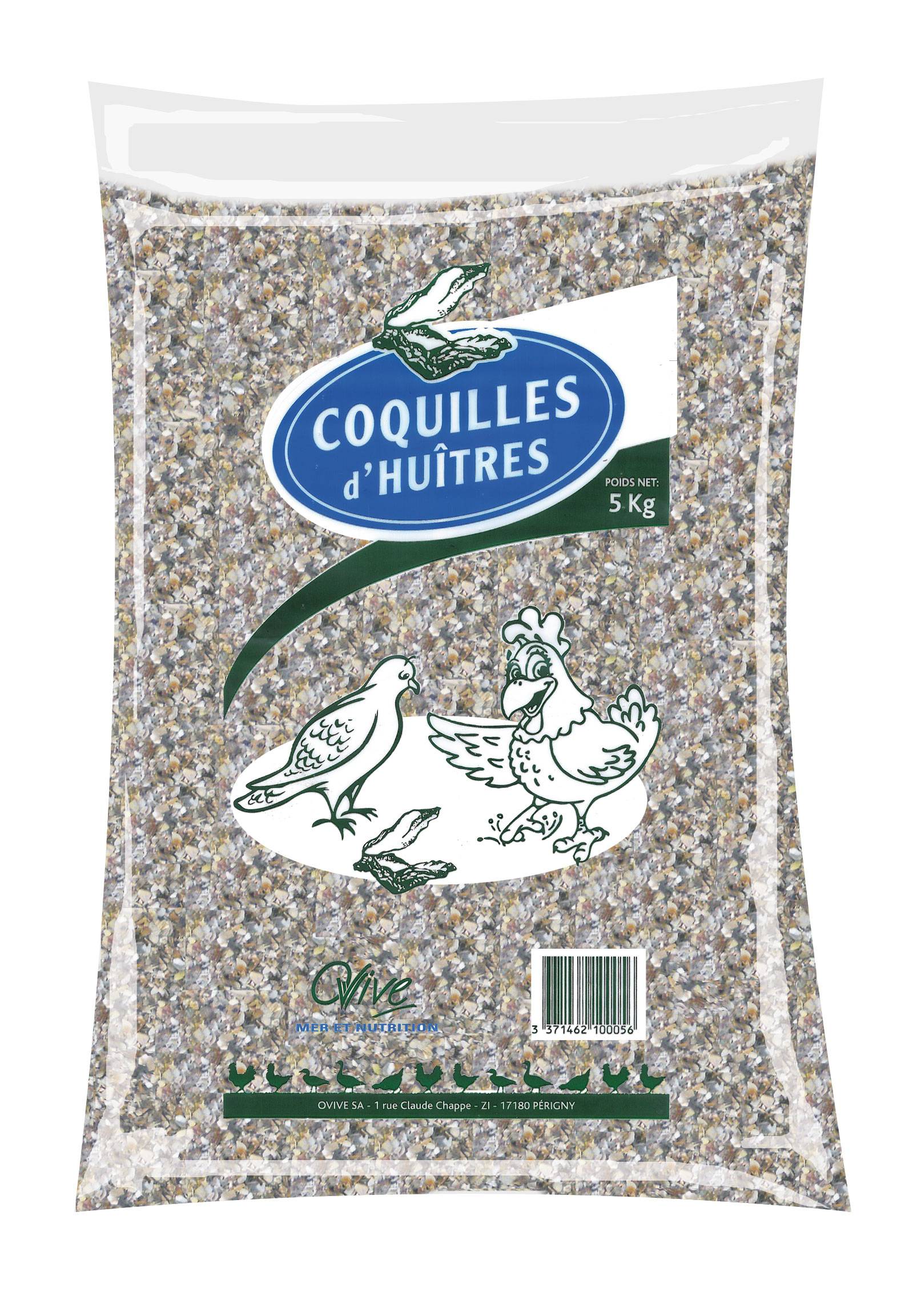 Belcanto - Coquilles d'huîtres pour poules 5 kg - Belcanto - Image 1