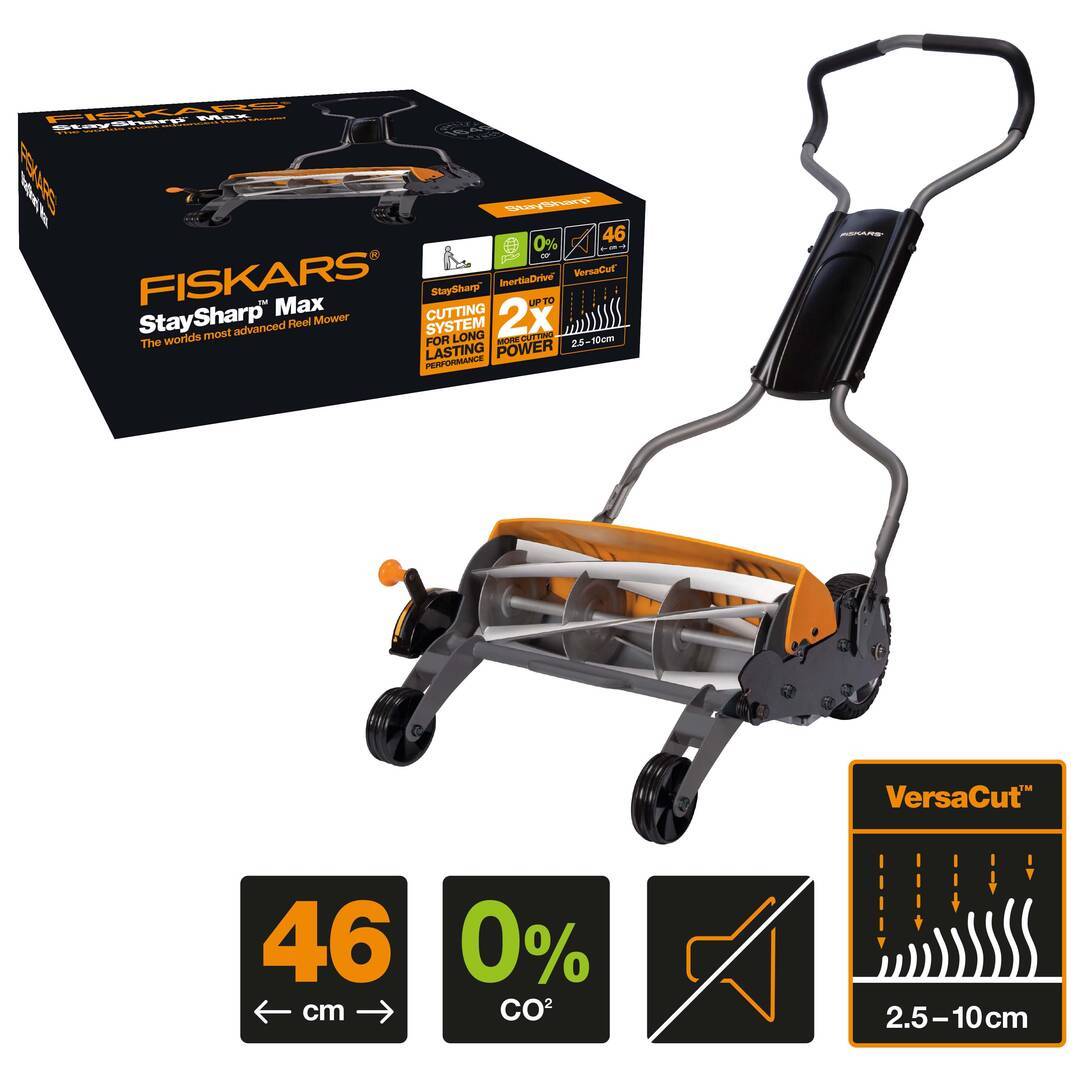Fiskars - Tondeuse Hélicoïdale Manuelle StaySharp™ Largeur 45 cm FISKARS - Image 10