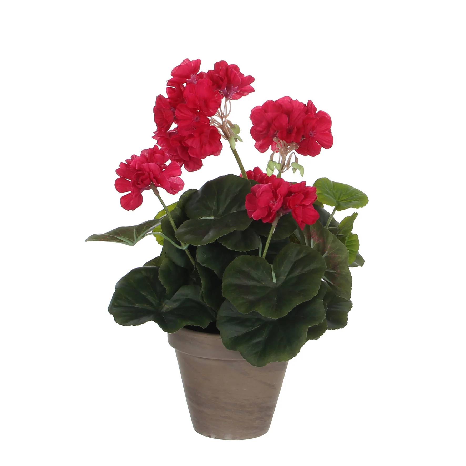 Mica Decorations - Géranium rose foncé artificiel en pot H.34 x Ø 20 cm - Image 7