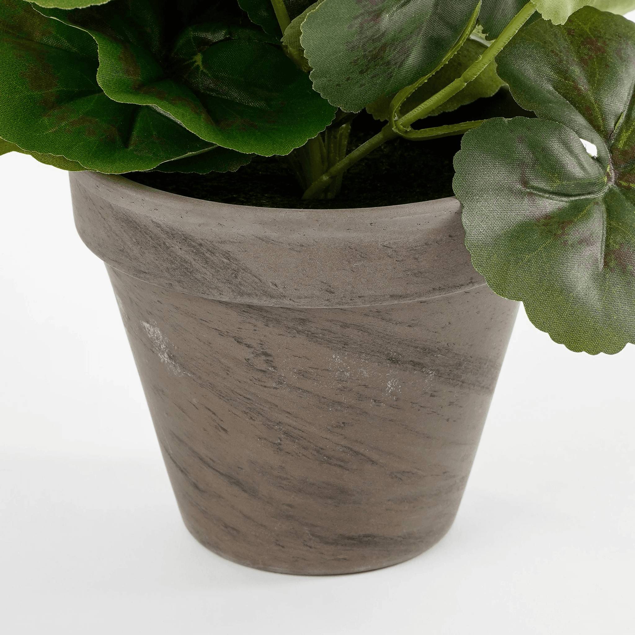 Mica Decorations - Géranium rose artificiel en pot H.34 x Ø 20 cm - Image 5