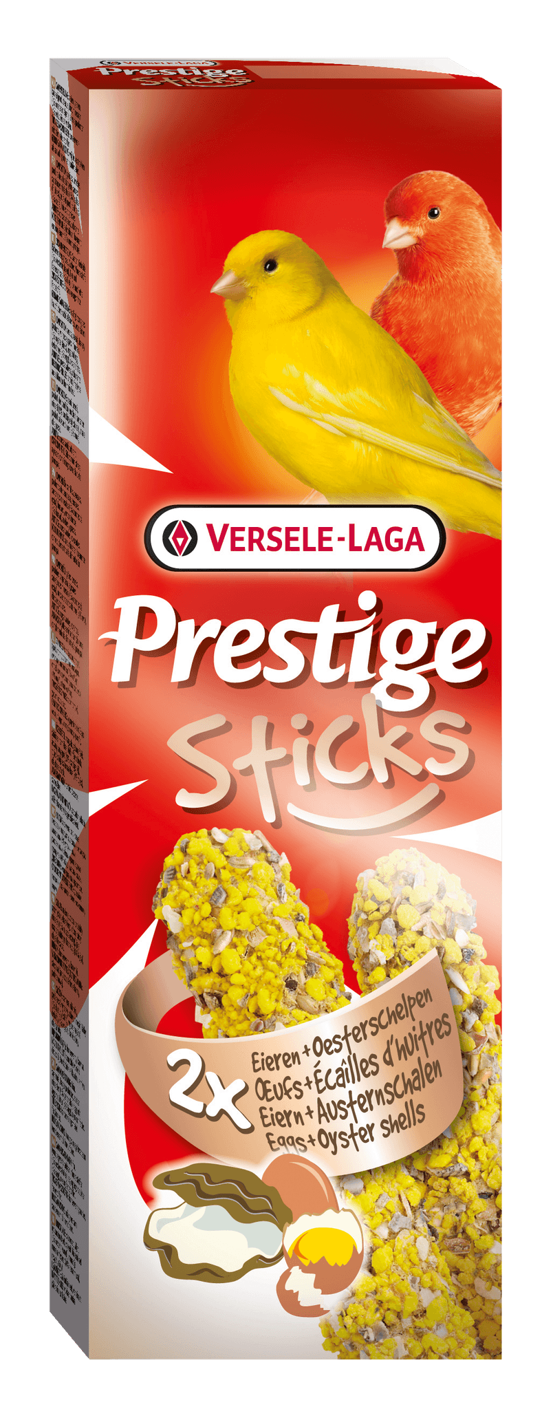 Versele Laga - Prestige Sticks Canaris Oeufs & Ecailles d'huîtres 2x30 g