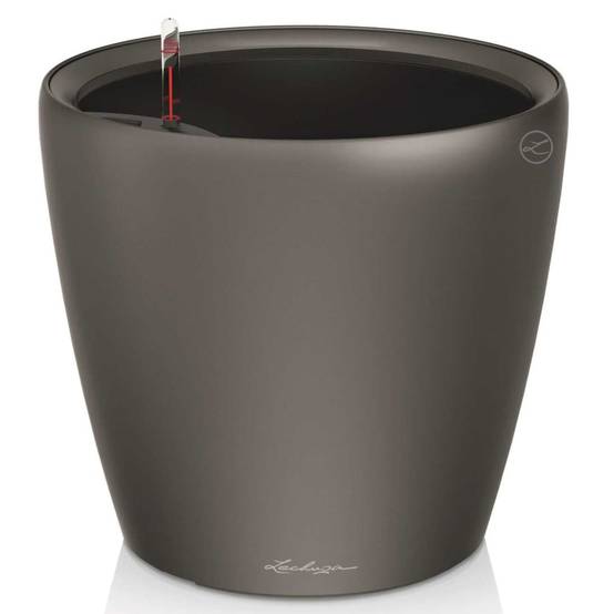 Jardinière Classico LS 43 ALL-IN-ONE plastique charbon Ø43xH.39.5 cm - Lechuza - Image 7