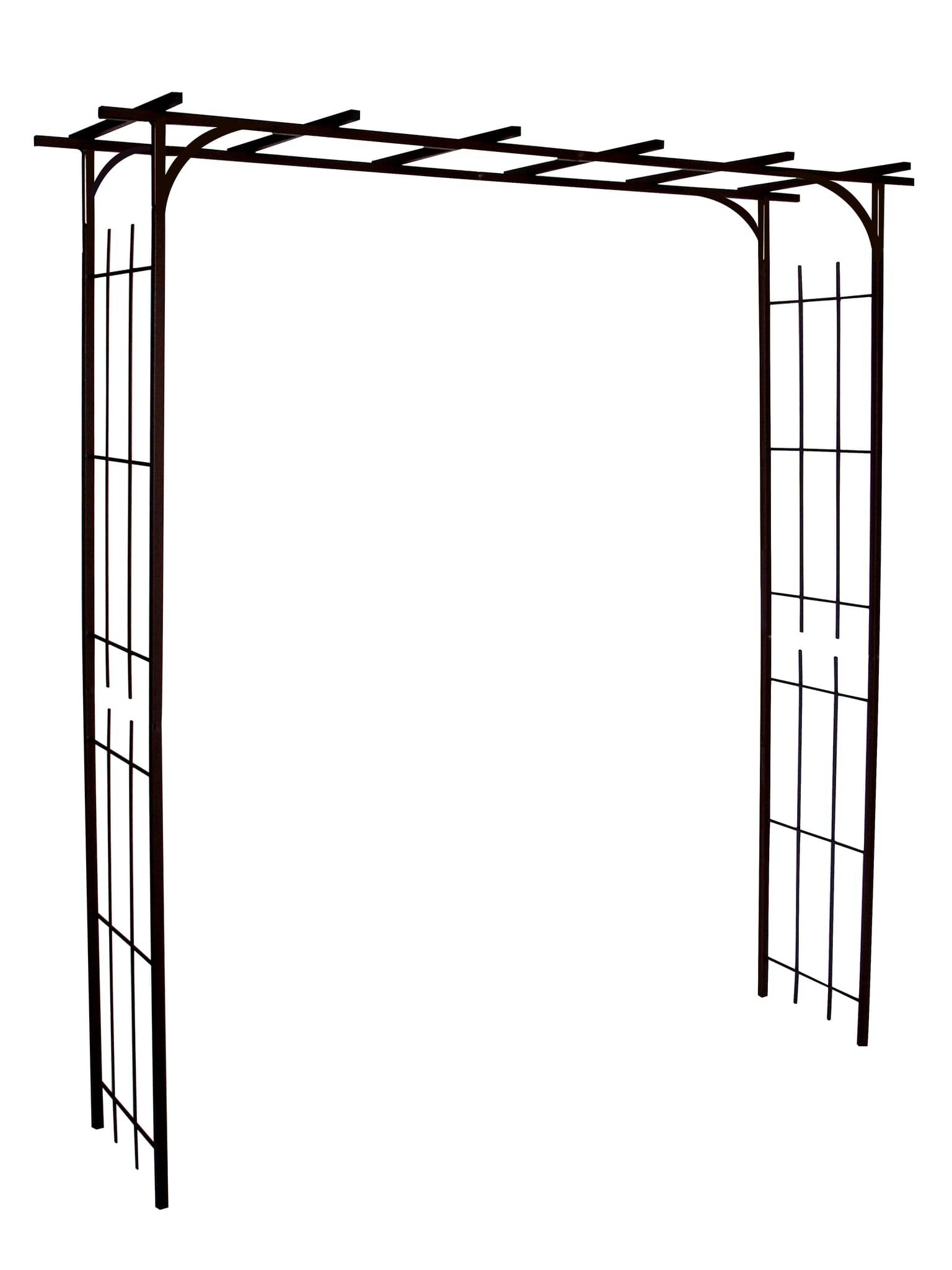 Louis Moulin - Pergola modèle étroit, fer vieilli - L.180 x l.50 x H.250 cm