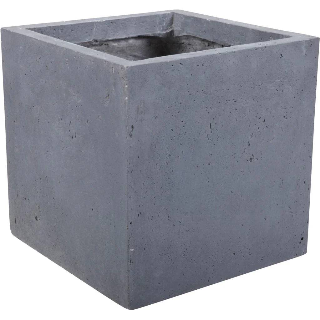 Mega collections - Pot Fibre Terre Carré Gris Foncé - Mega Ceramics - Image 6