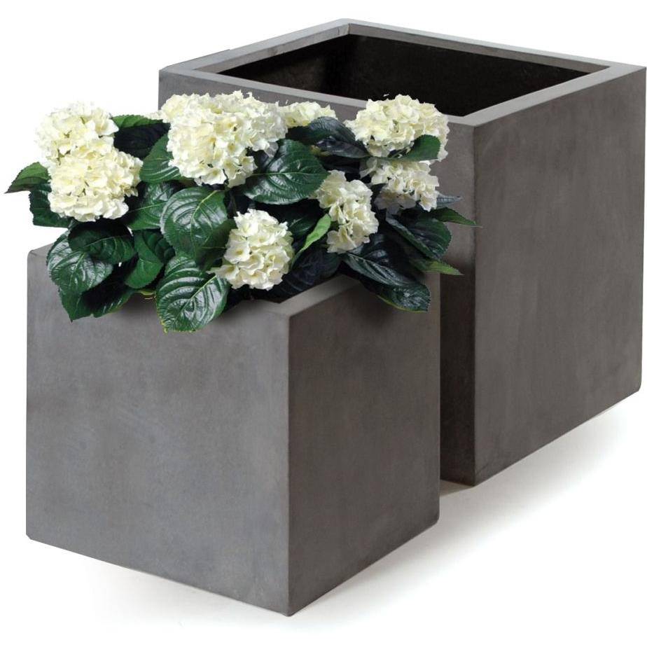 Mega collections - Pot de terre fibre gris - Mega Ceramics