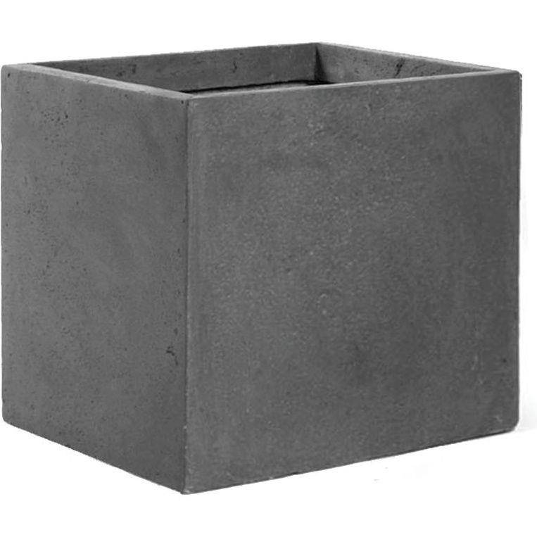 Bac à fleurs fibre de terre L55 H46 cm anthracite - Image 5