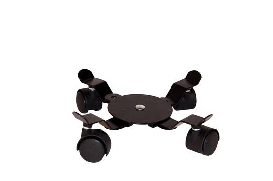 Deplac'pot extensible carre acier epoxy noir D24 a 36 cm