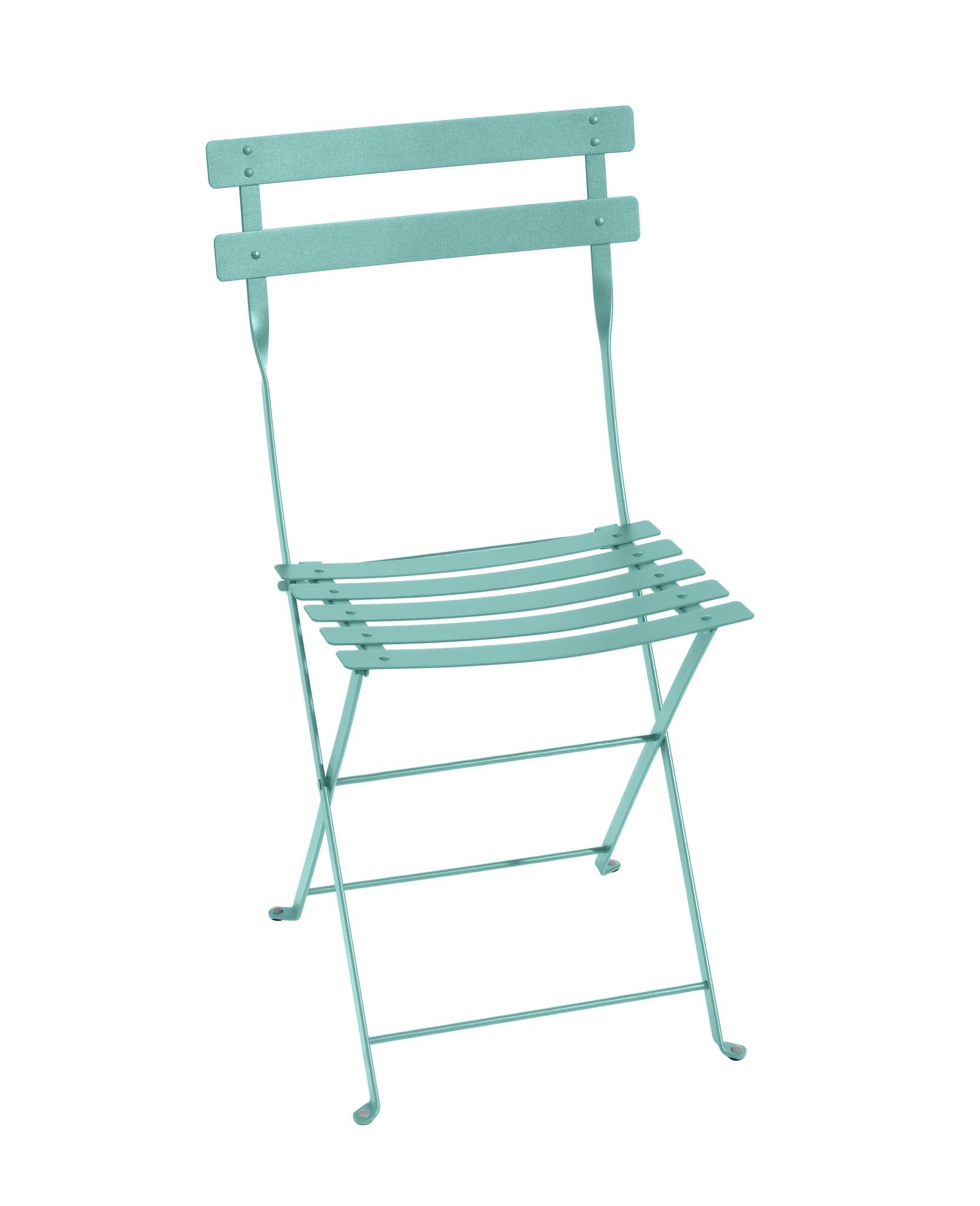 Fermob - Fermob - Chaise pliante Bistro bleu lagune L.38 x l.42 x H.82 cm