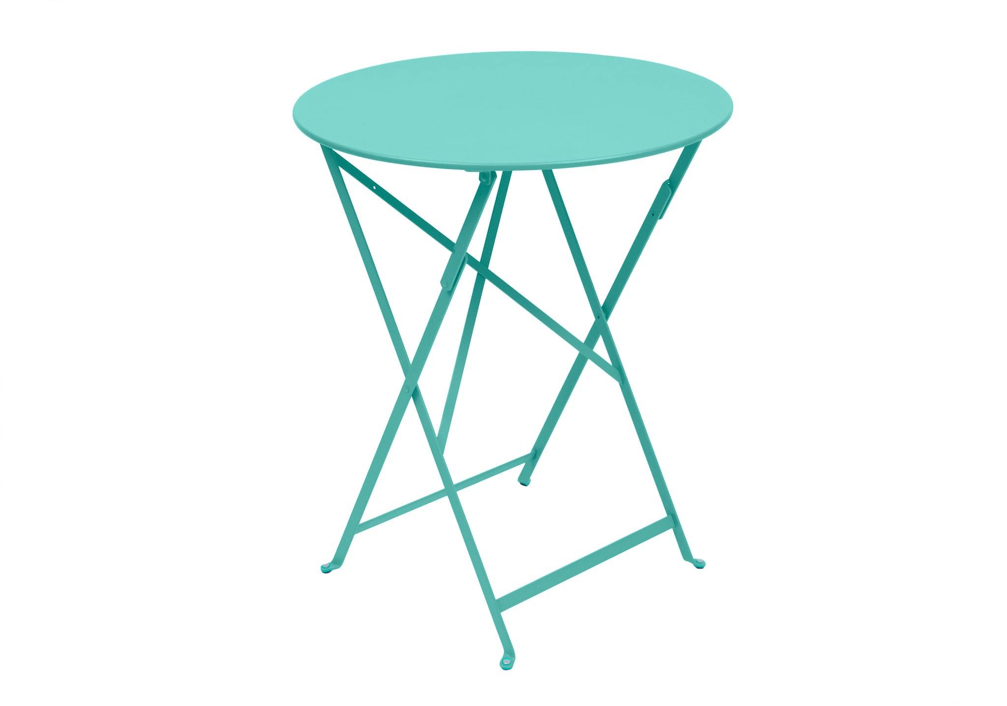 Fermob - Fermob - Table pliante Bistro lagune - Ø60 x H.74 cm