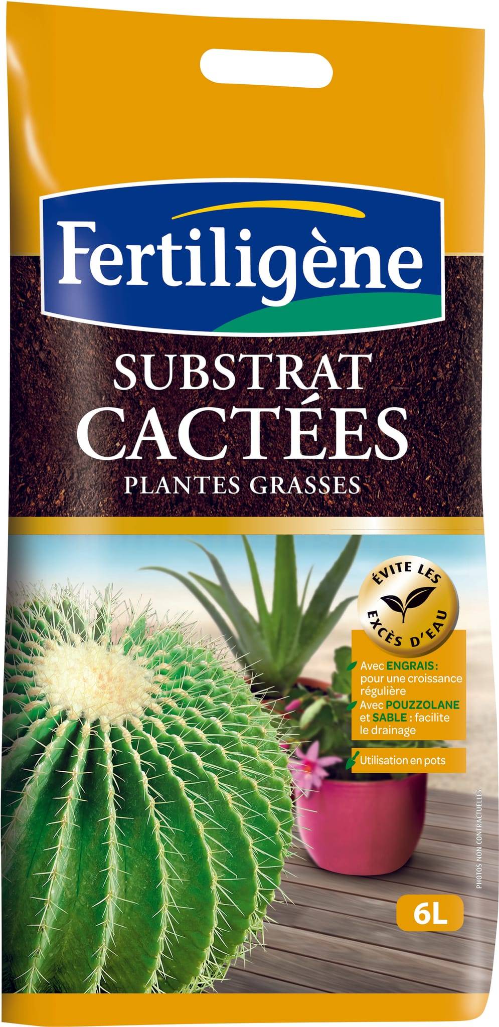 Fertiligène - Fertiligène - Substrat cactées 6 L