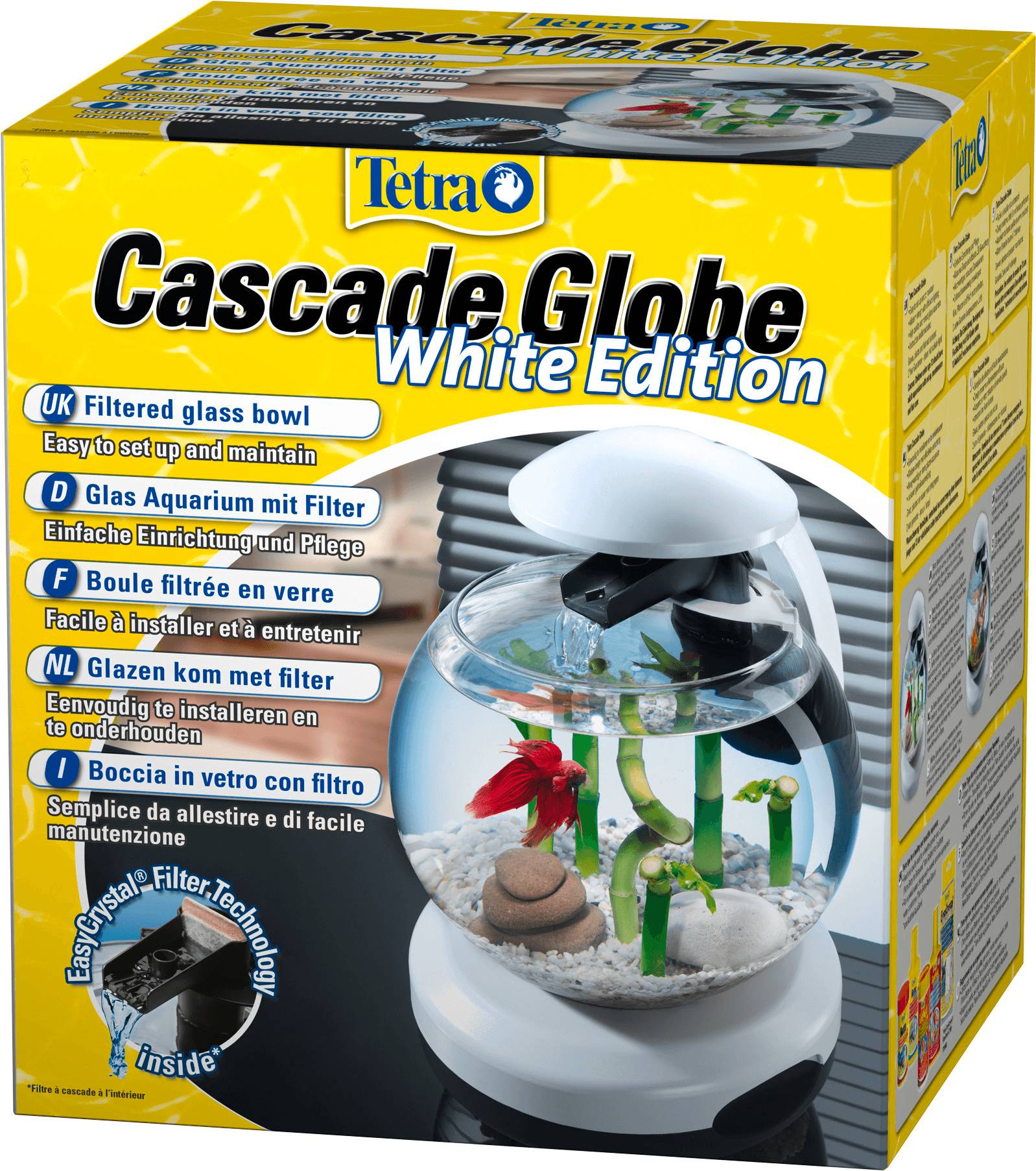 Tetra - Tetra - Aquarium en verre Cascade Globe White edition 6,8 L - Image 1