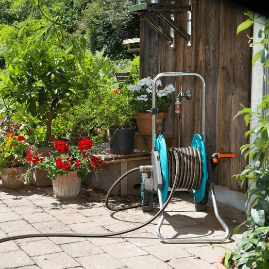 Gardena - Kit de branchement pour dévidoir avec tuyau flex L. 1,5 m, nez de robinet, 2 raccords - Gardena - Image 5