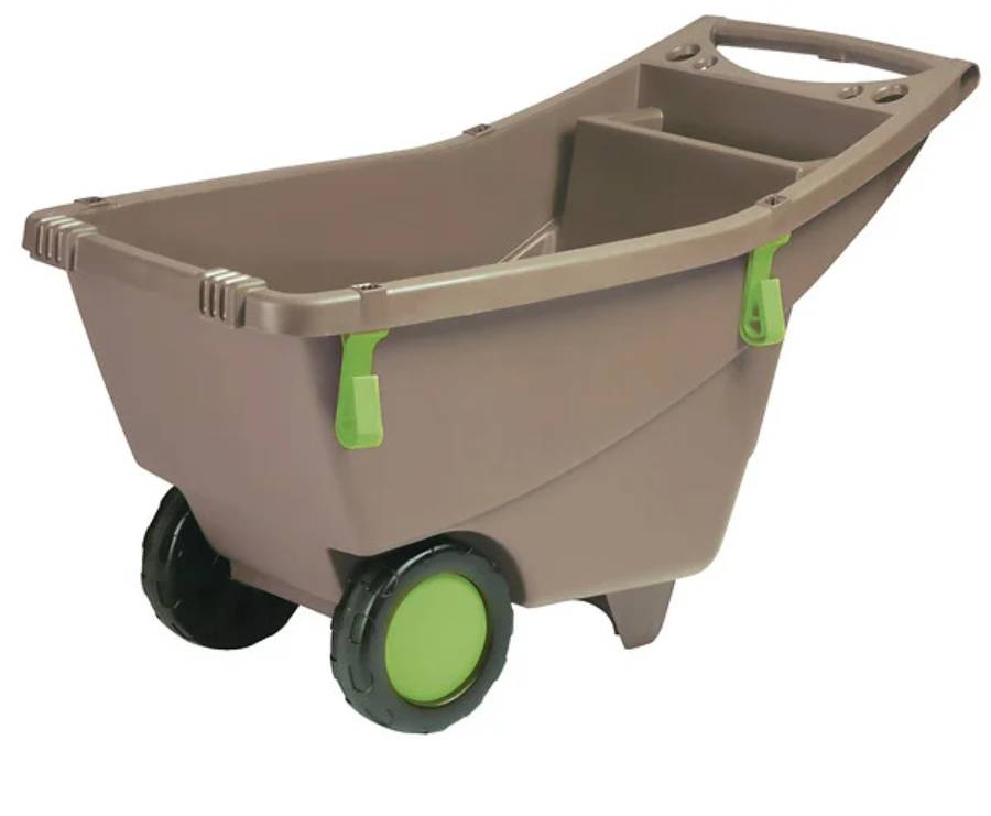 EDA Plastiques - Brouette Jardin Plastique 140 L Taupe - EDA