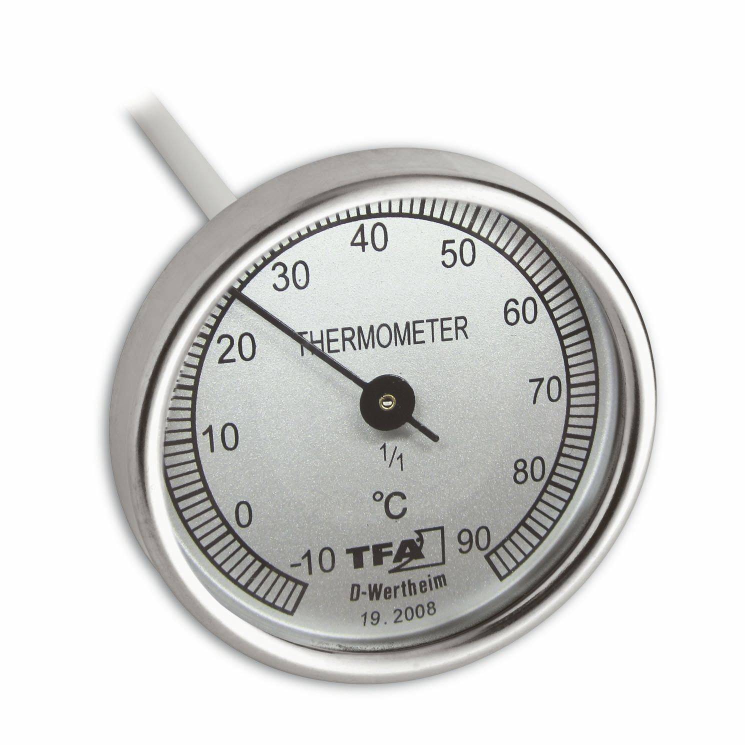 Thermomètre a compost en inox - L.5,1 x l.5,1 x H.41 cm - Image 1