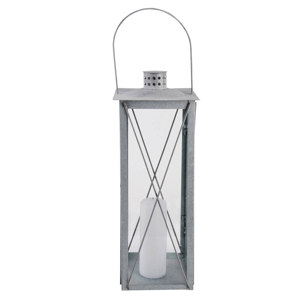Esschert Design - Lanterne d'extérieur ou d'intérieur - L.19,8 x l.19,8 x H.51,3 cm