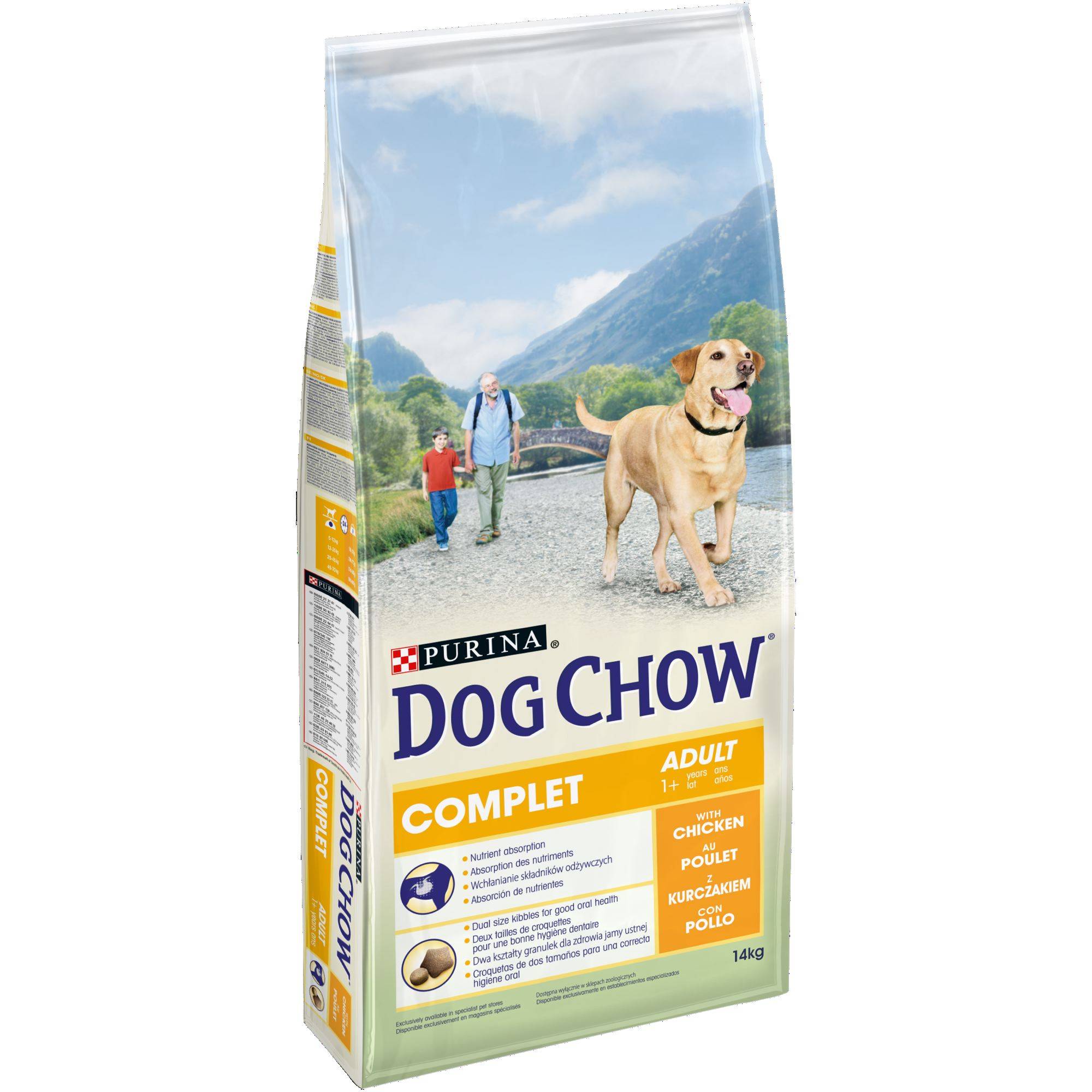 Dog Chow - Croquettes chien Poulet 14 kg  - DOG CHOW