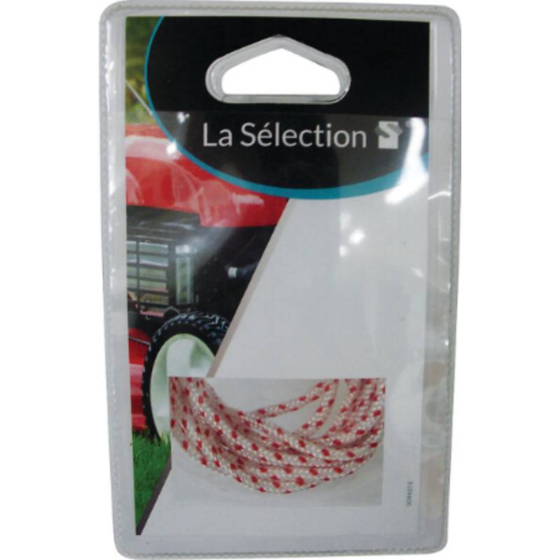 Techni-power - Corde lanceur Nylon Rouge Blanc Ø 3,5 mm L 2 m - Image 2