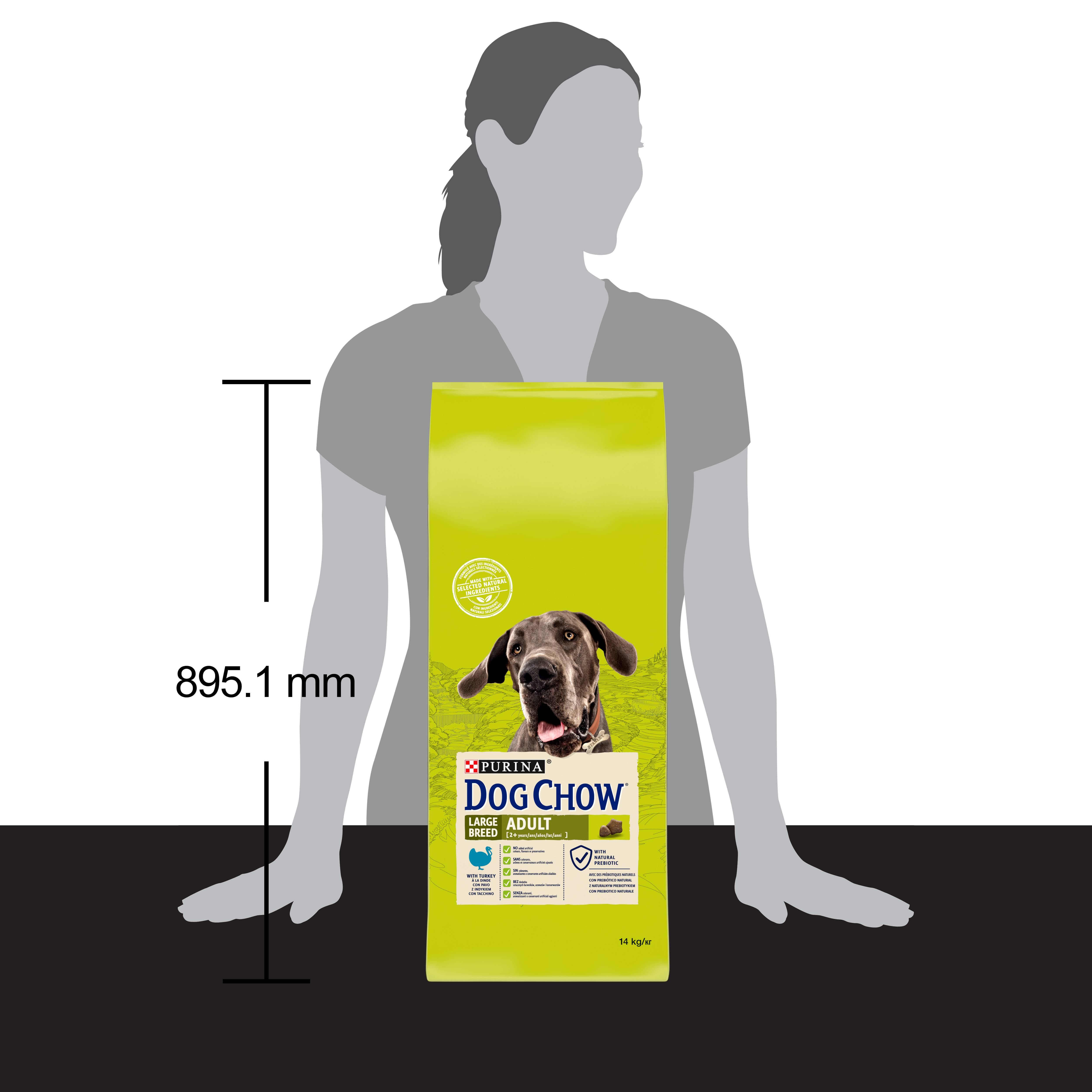 Dog Chow - Croquettes chien Adulte Large Dinde 14 kg  - DOG CHOW - Image 3