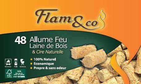 Flam&co - Flam&co - Allume feu laine de bois x48 - Image 3