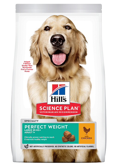 Science plan - Croquettes pour Chien Adulte Perfect Weight Large Breed Poulet 12kg - Science Plan Hill's - Image 1