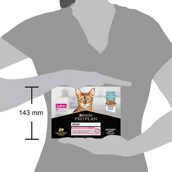 Purina Pro Plan - Bouchées en Sauce chat Adulte Délicate Digestion Poisson Océan 10x85g - PRO PLAN - Image 4