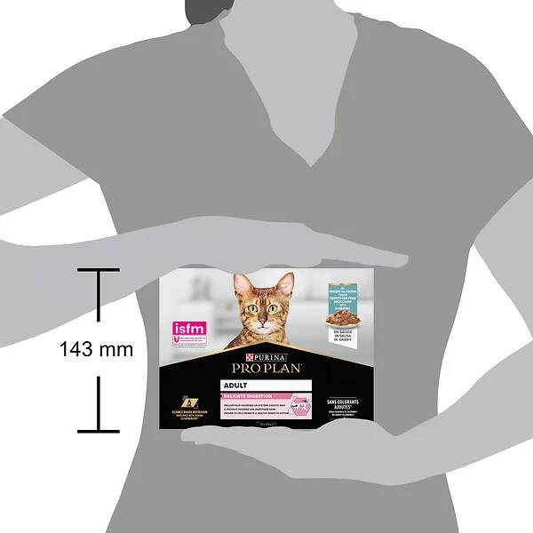 Purina Pro Plan - Bouchées en Sauce chat Adulte Délicate Digestion Poisson Océan 10x85g - PRO PLAN - Image 4