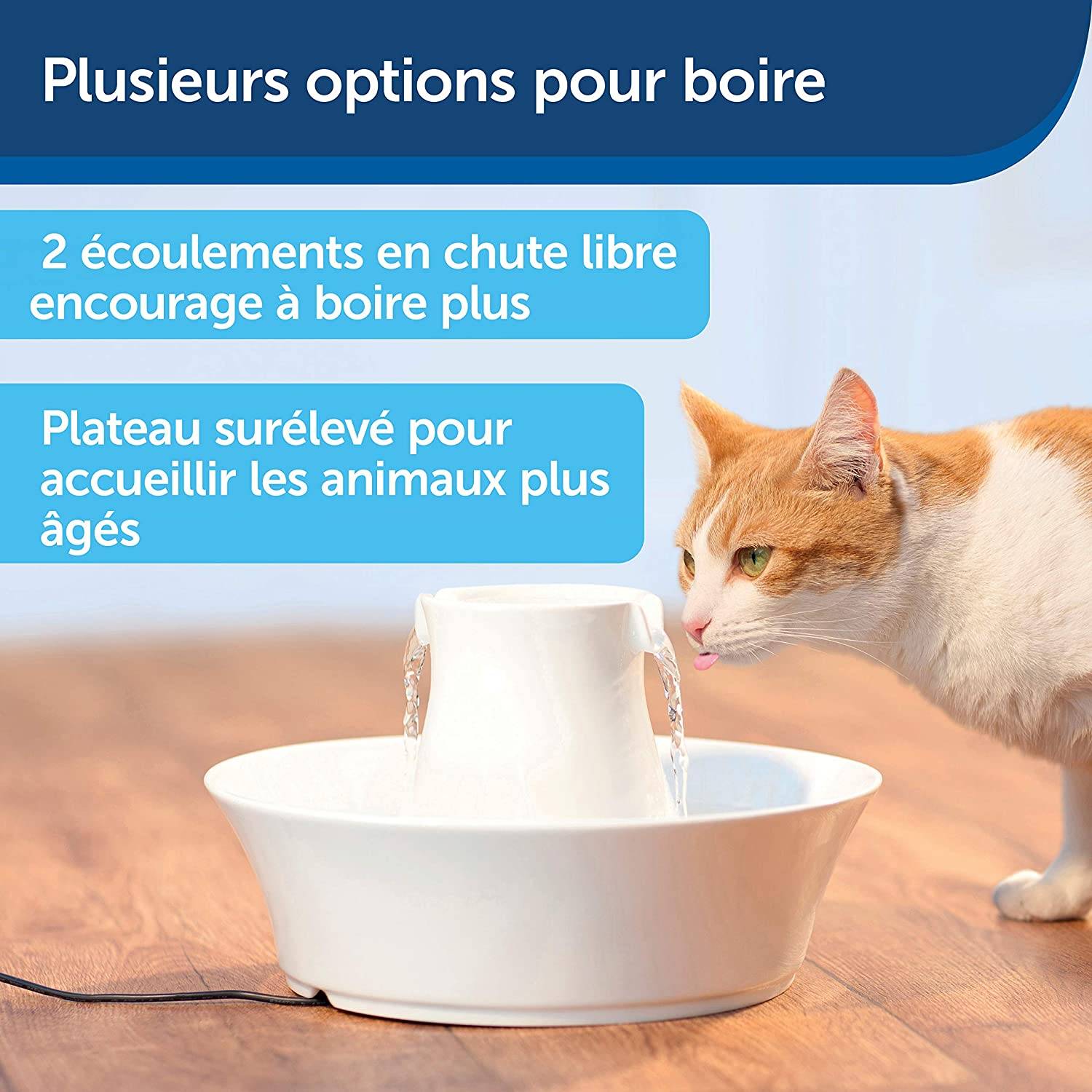 Petsafe - Fontaine Avalon céramique 2L Blanc Ø.30,99 x H.22 cm - Image 2