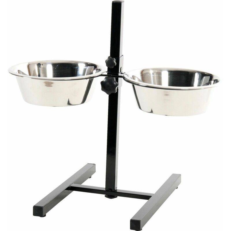 Zolux - Support Réglable 2 Bols Inox pour chien - Zolux - Image 3