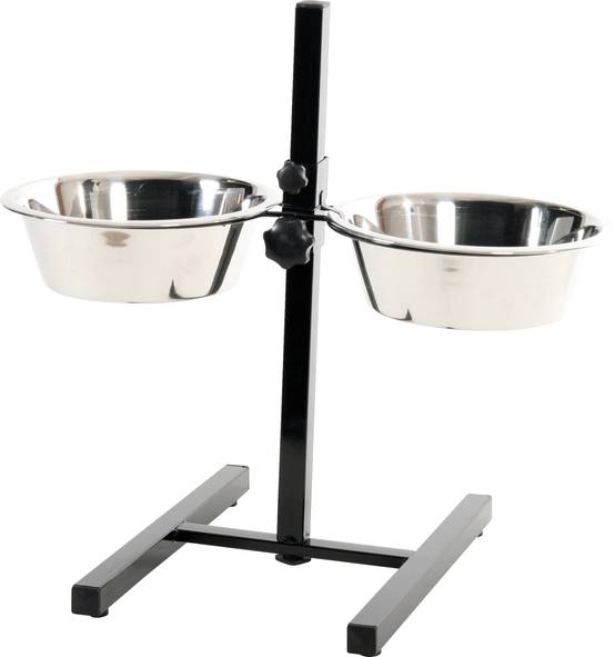 Zolux - Support Réglable 2 Bols Inox pour chien - Zolux - Image 1