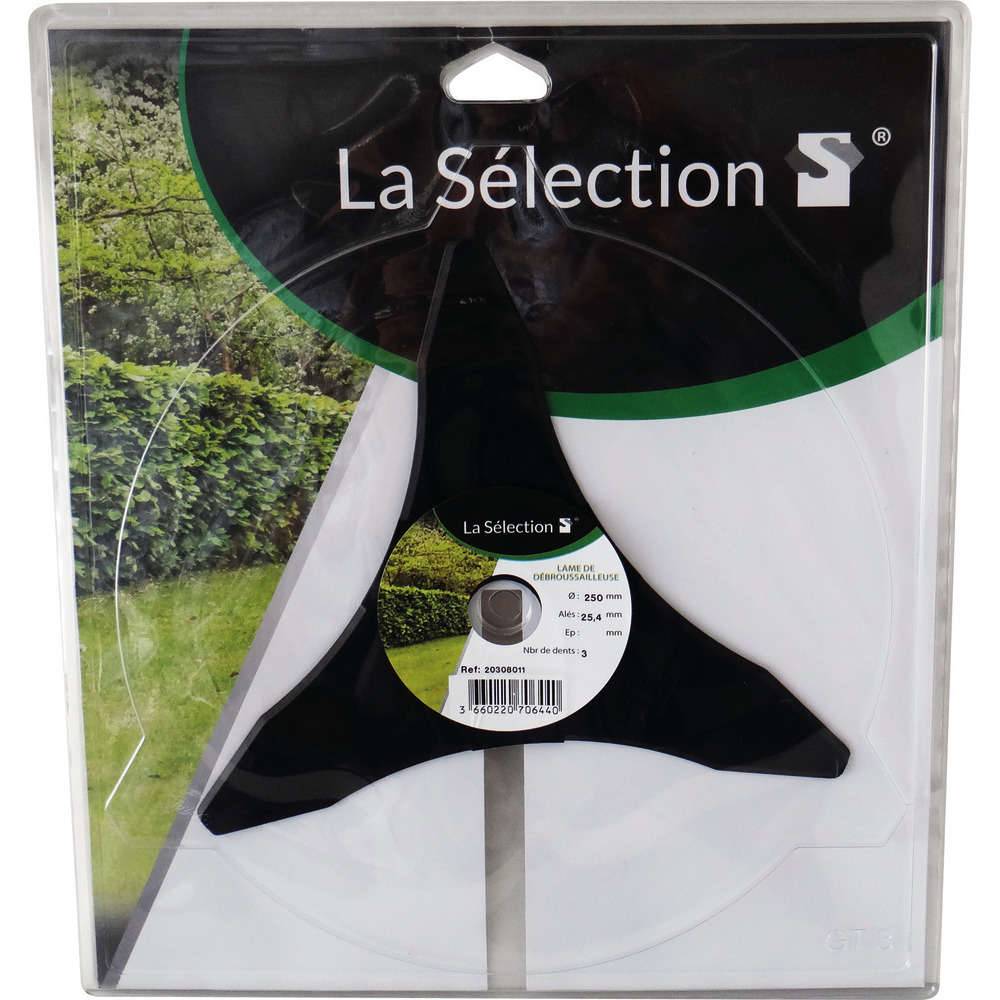 Techni-power - Lame de débroussailleuse pour taillis acier 3 dents Ø 250 mm - Image 1