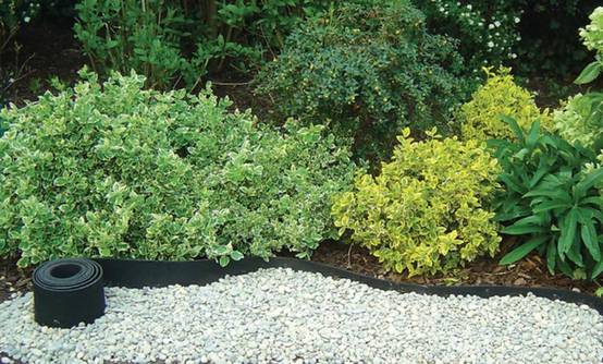 Nortène - Bordure gazon en caoutchouc recyclé l.500 x P.16,5 x H.13 cm