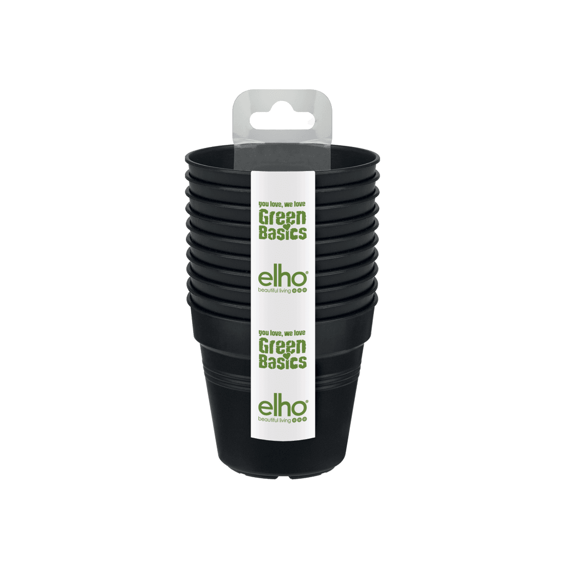 Elho - Pots de culture Green Basics Starter set ø8 x H13 cm (x10)