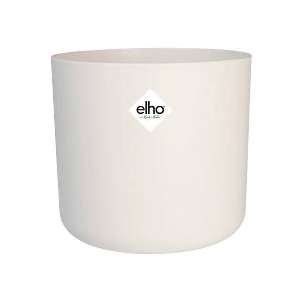 Cache pot de fleur rond polyéthylène blanc ø 30 cm - ELHO